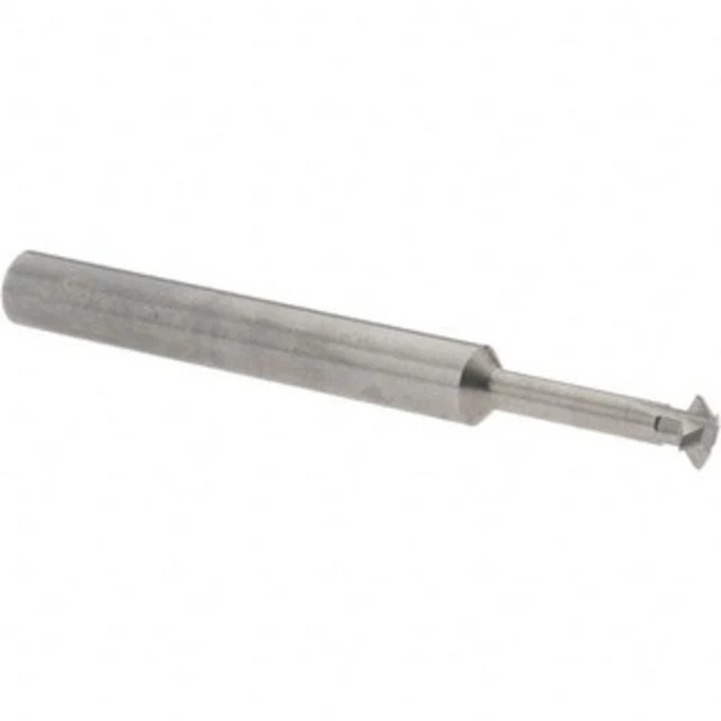 Accupro 1/4 1/4 Cut Diam, 0.072 Cut Width, 1/4 Shank, Solid Carbide Double-Angle Cutter Uncoated, 4 Teeth, 2-1/2 OAL ...